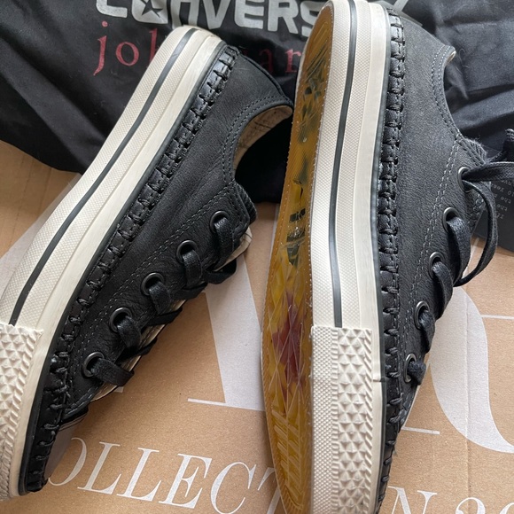 NEW JOHN VARVATOS CONVERSE LEATHER TURTLE SNEAKERS - Picture 10 of 13